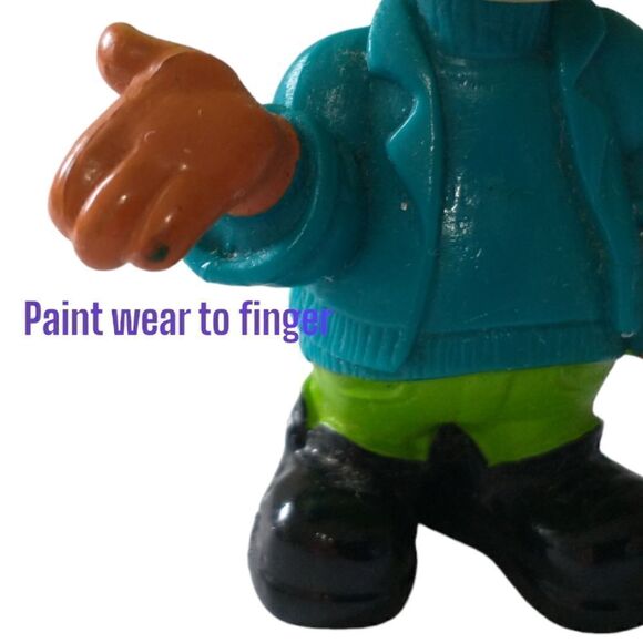 Burger Kids Club Glo Troll JAWS Doll Green Hair Vintage 1993 Meal Toy Retro - Picture 5 of 16